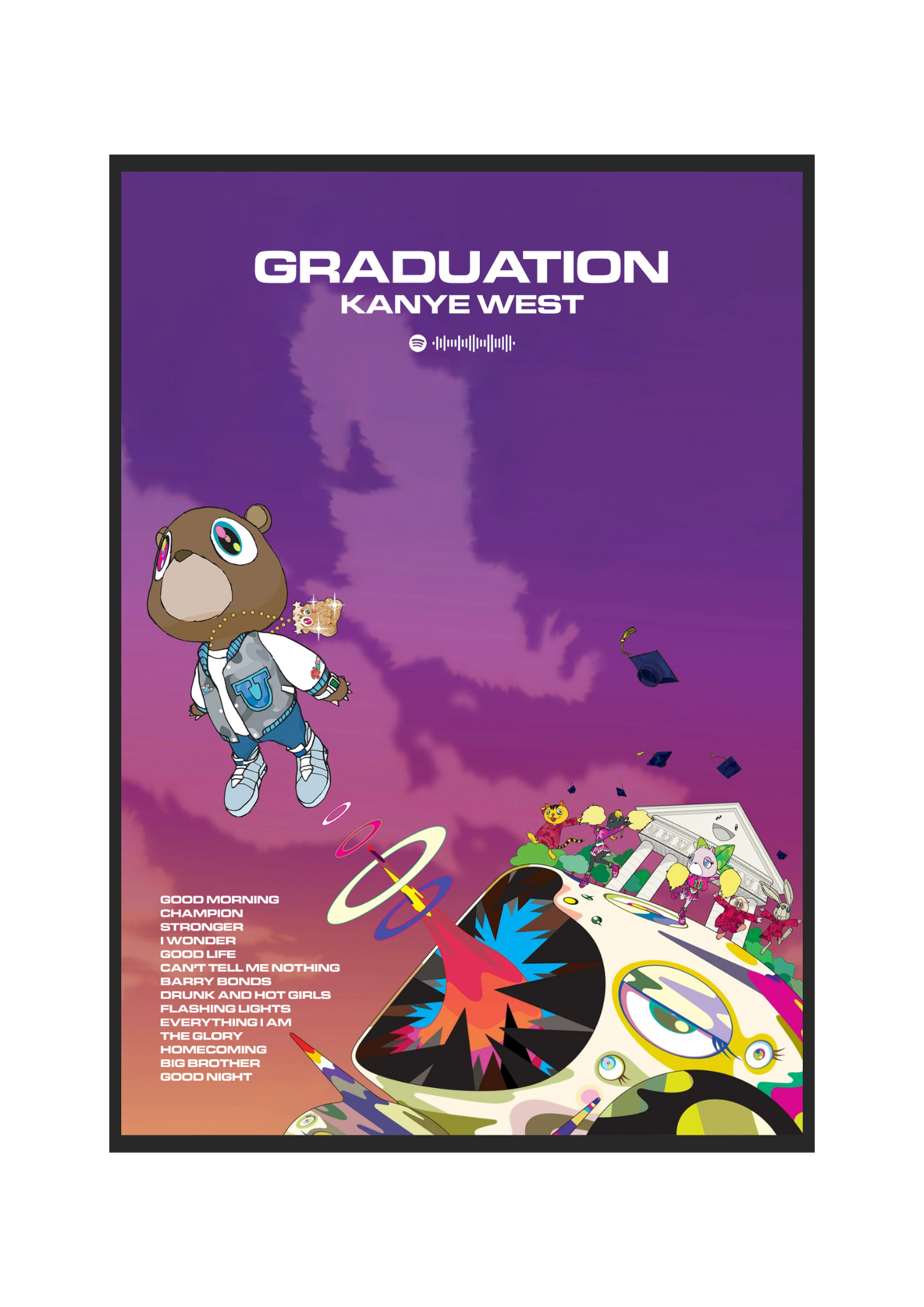 Kanye West Poster Graduation Album Cover Posters India